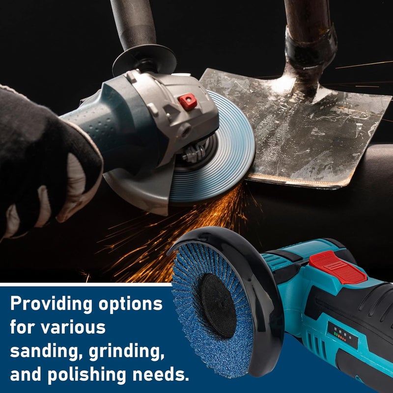 CraftyDream 50 Pcs 3 Inch Flap Discs 60 Grit T27 Flap Sanding Disc High Density Zirconia Grinding Wheels Roll Lock Sanding Disc for Metal Wood Stainless Steel Finishing and Angle Grinder Rust Removal - Image 5